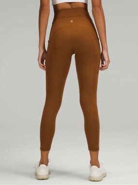 Lululemon Power Thru High-Rise Tight 25" Copper Brown 0 NWOT